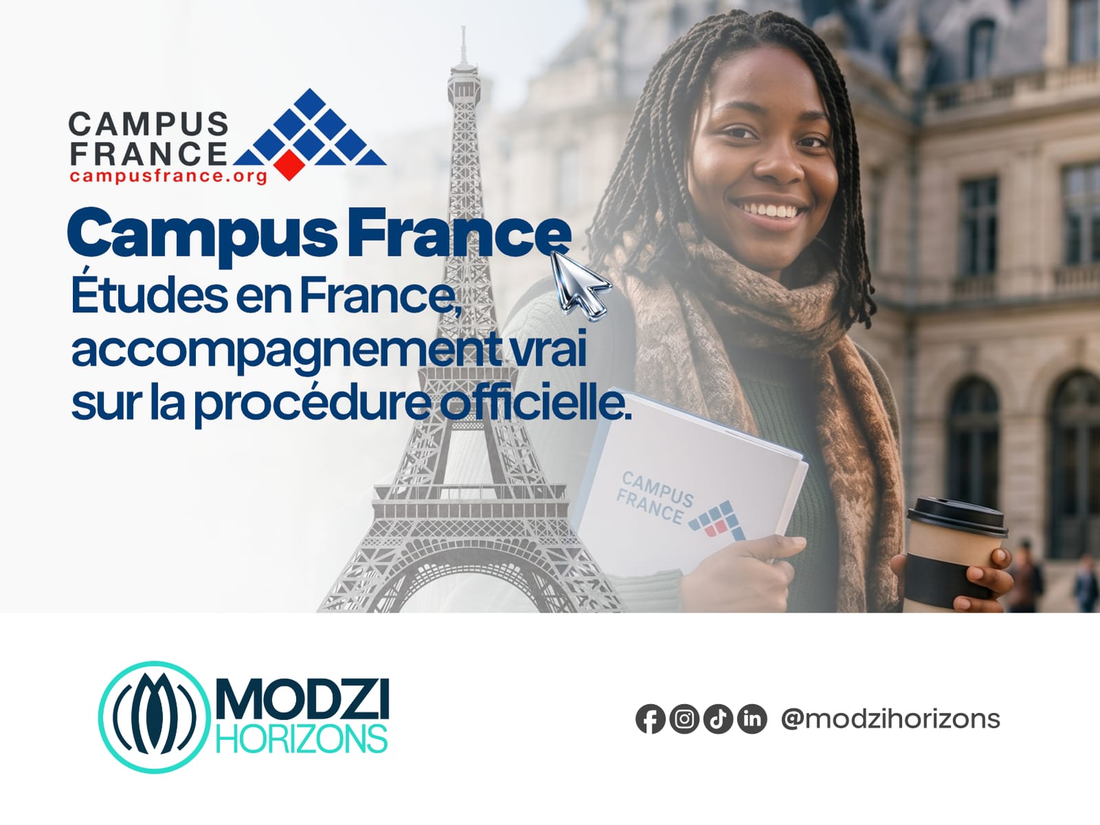 Étudiants africains en France — accompagnement Campus France par Modzi Horizons