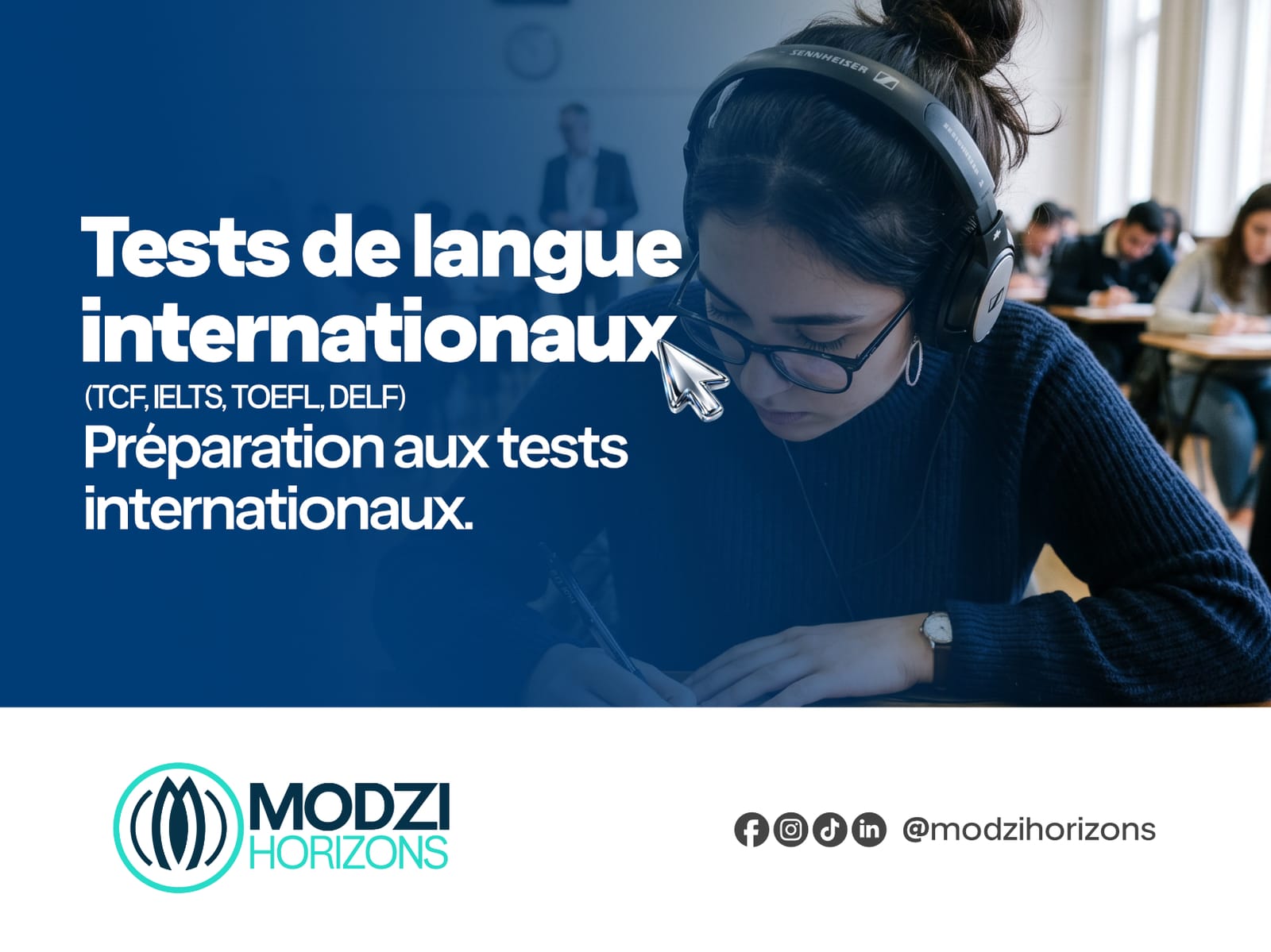 Préparation aux tests de langue internationaux (TCF, TEF, IELTS, TOEFL)