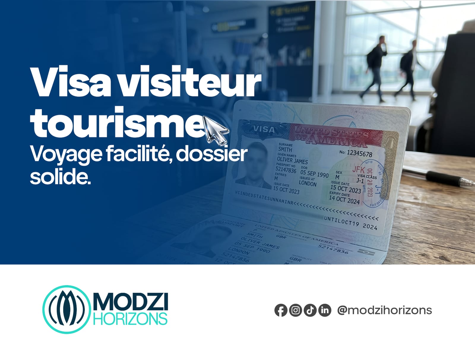 Voyage à l'international — préparation d'un visa visiteur court séjour